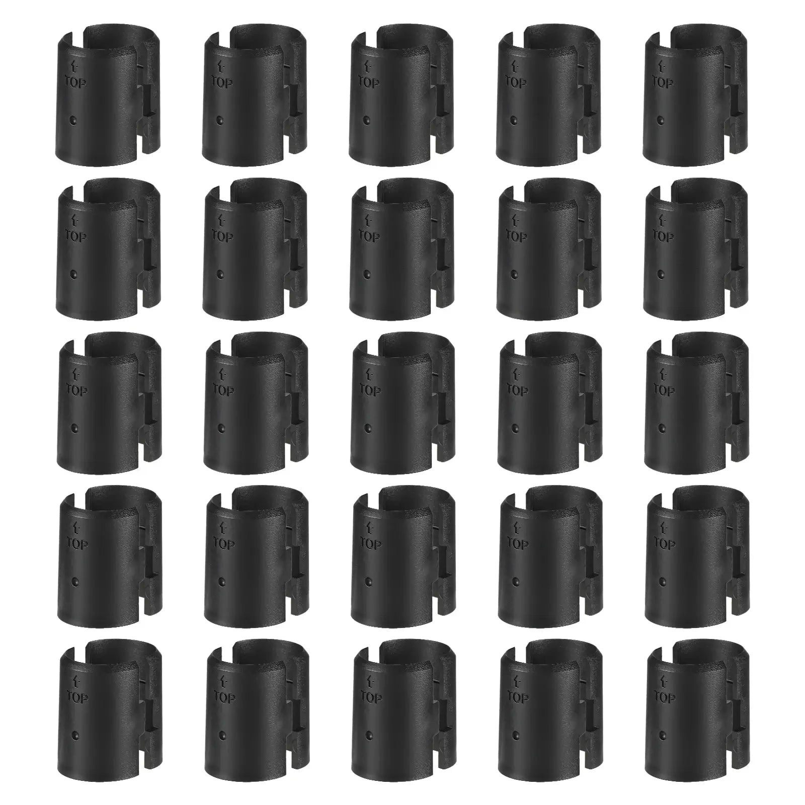 VIPEK 50pcs Wire Shelf Clips for 3/4'' Post, 25 Pairs, Black