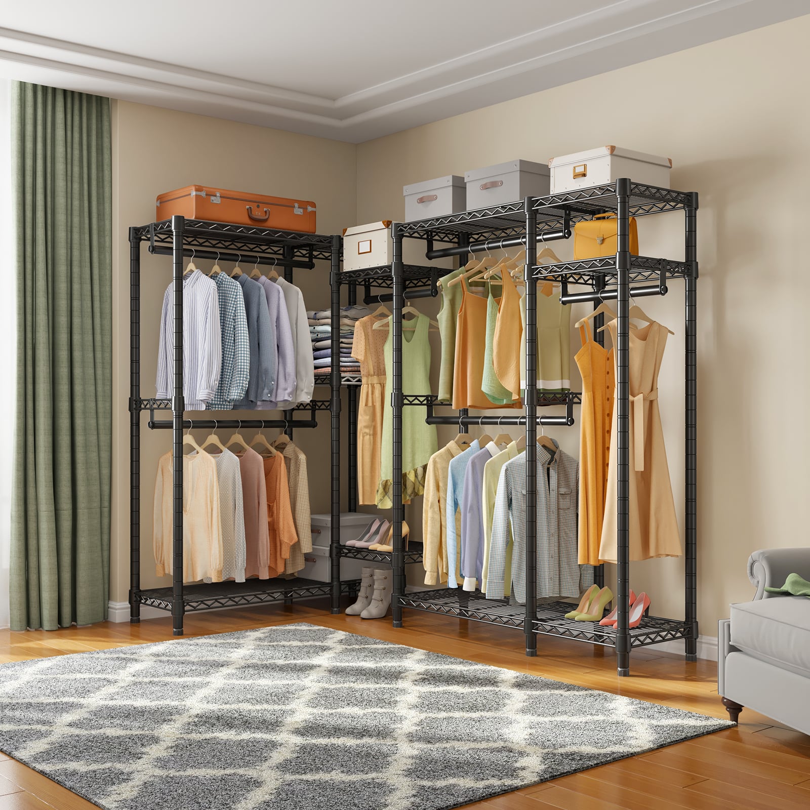VIPEK L22 Corner Clothes Rack