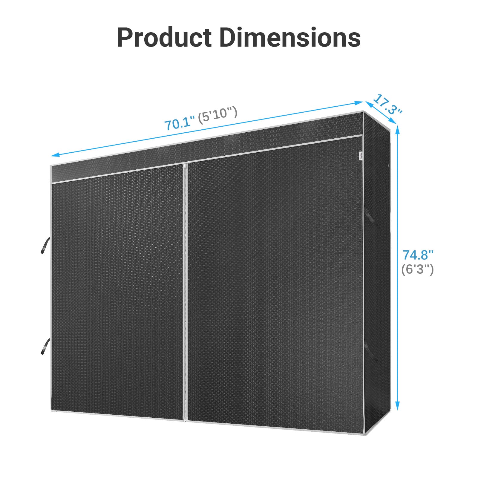 VIPEK Cover for V5, V5i, V5L, V10 Medium, S3 Clothes Rack, Large/ Black