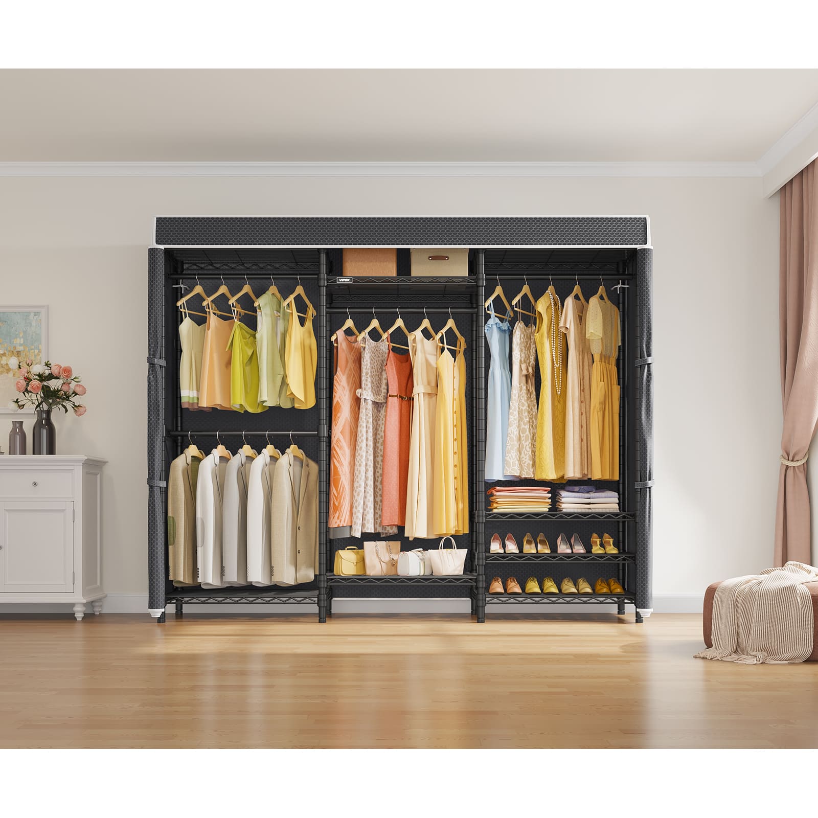 VIPEK Cover for V5, V5i, V5L, V10 Medium, S3 Clothes Rack, Large/ Black