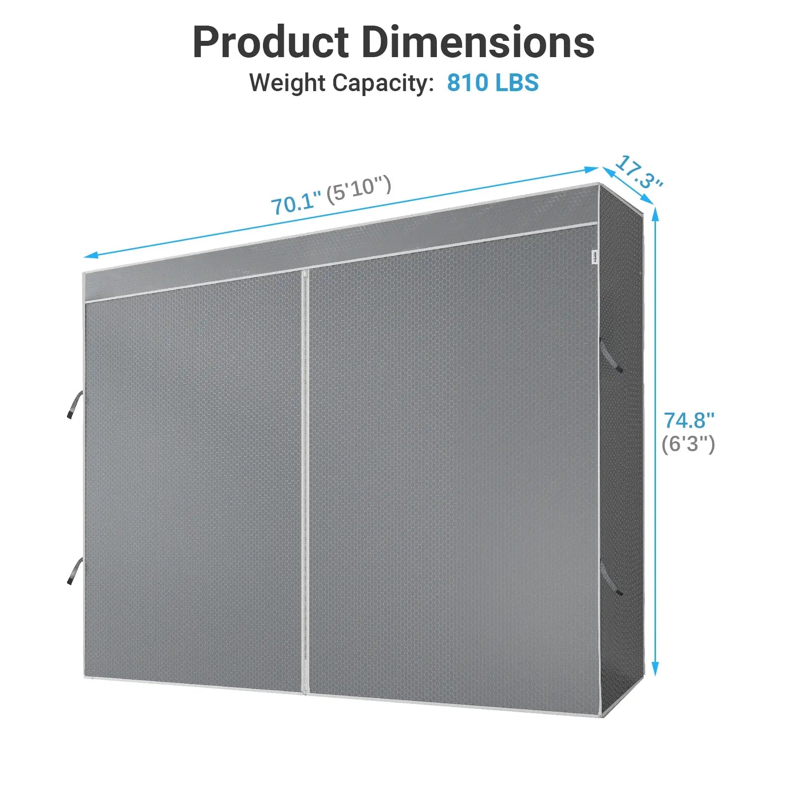 VIPEK Cover for V5, V5i, V5L, V10 Medium, S3 Clothes Rack, Large/ Gray