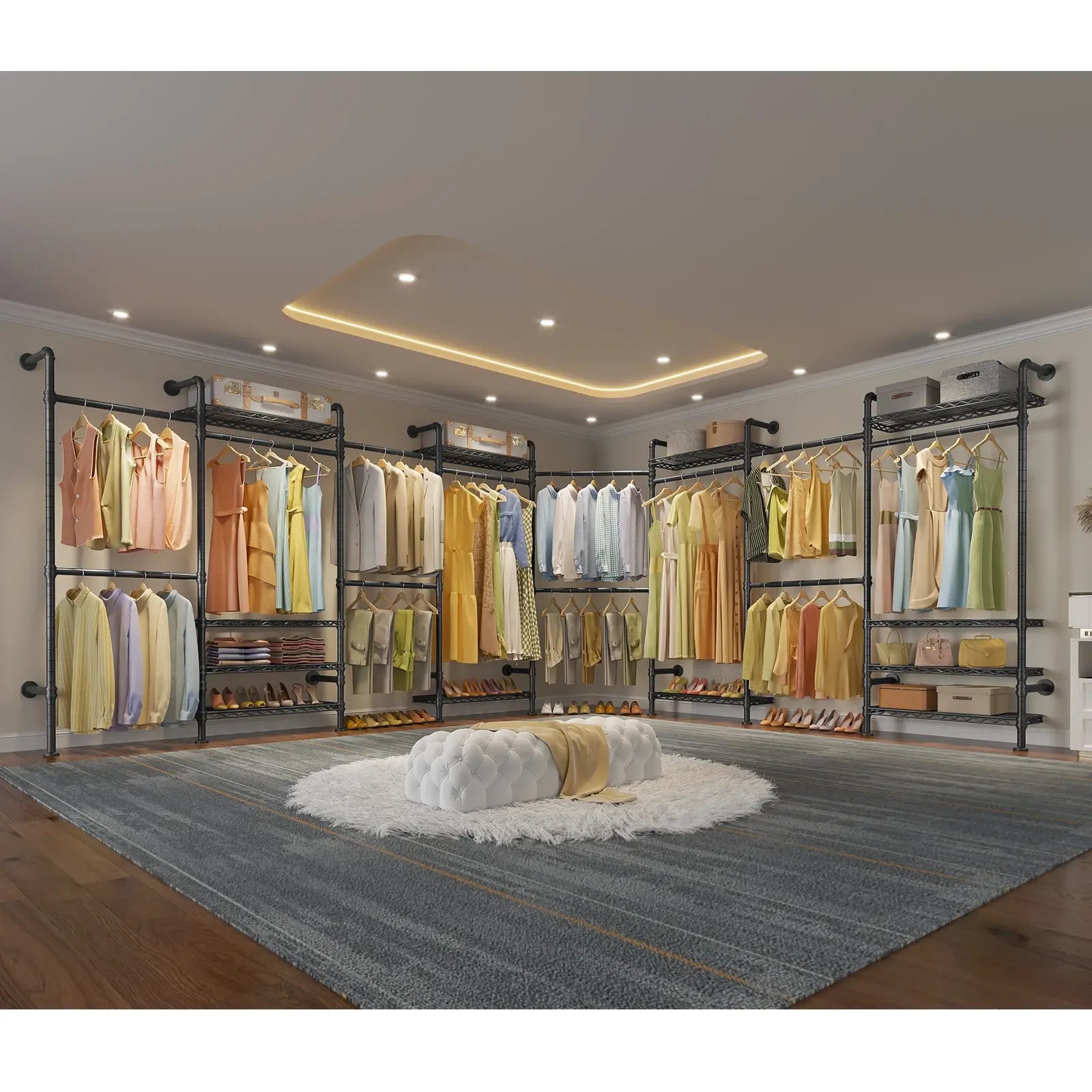 Timate F4 Wall Mounted Expandable Clothes Rack