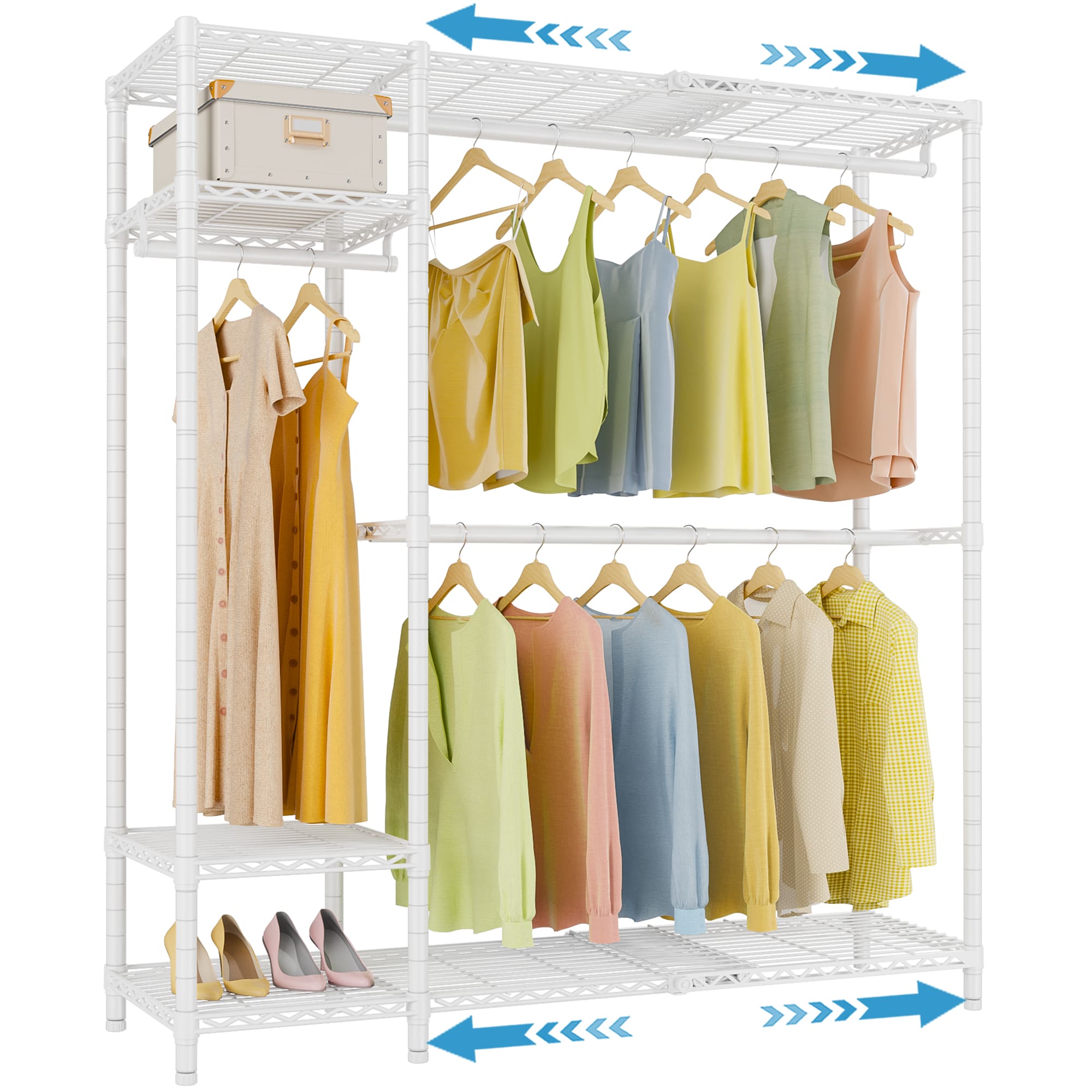VIPEK X20 Expandable Clothes Rack, White