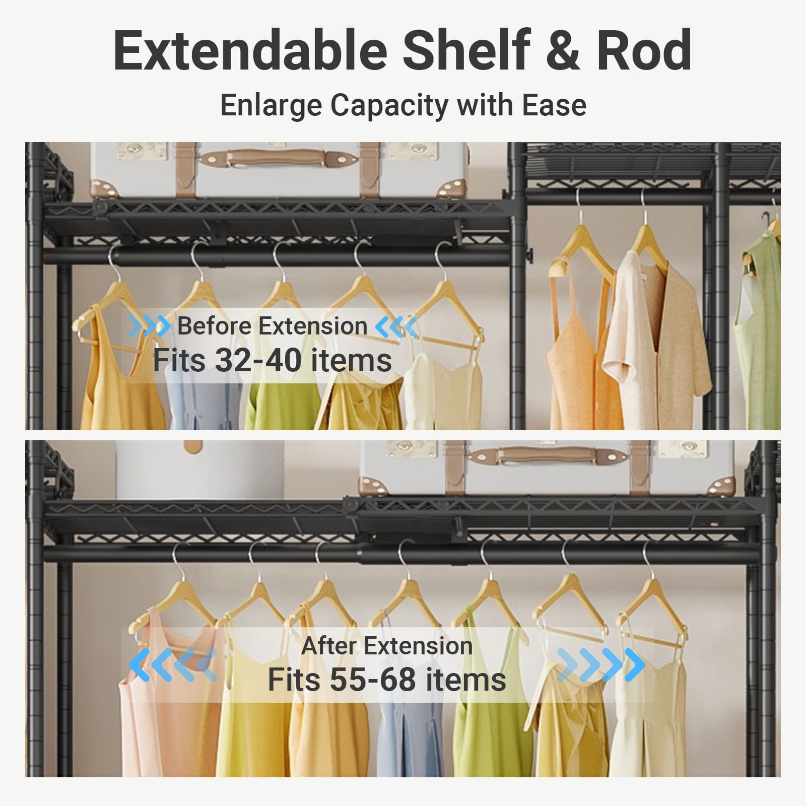 VIPEK X40 Expandable Clothes Rack