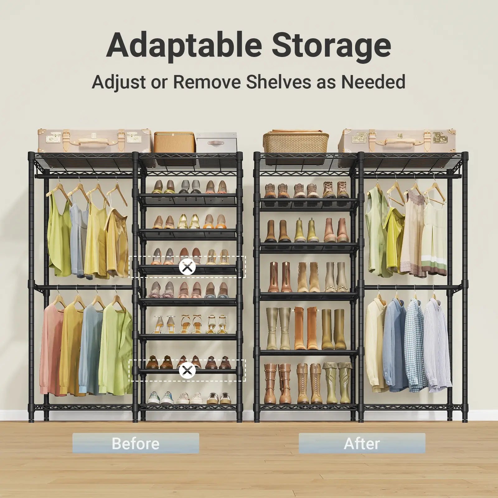 VIPEK S2 Clothes Rack with Shoe Storage