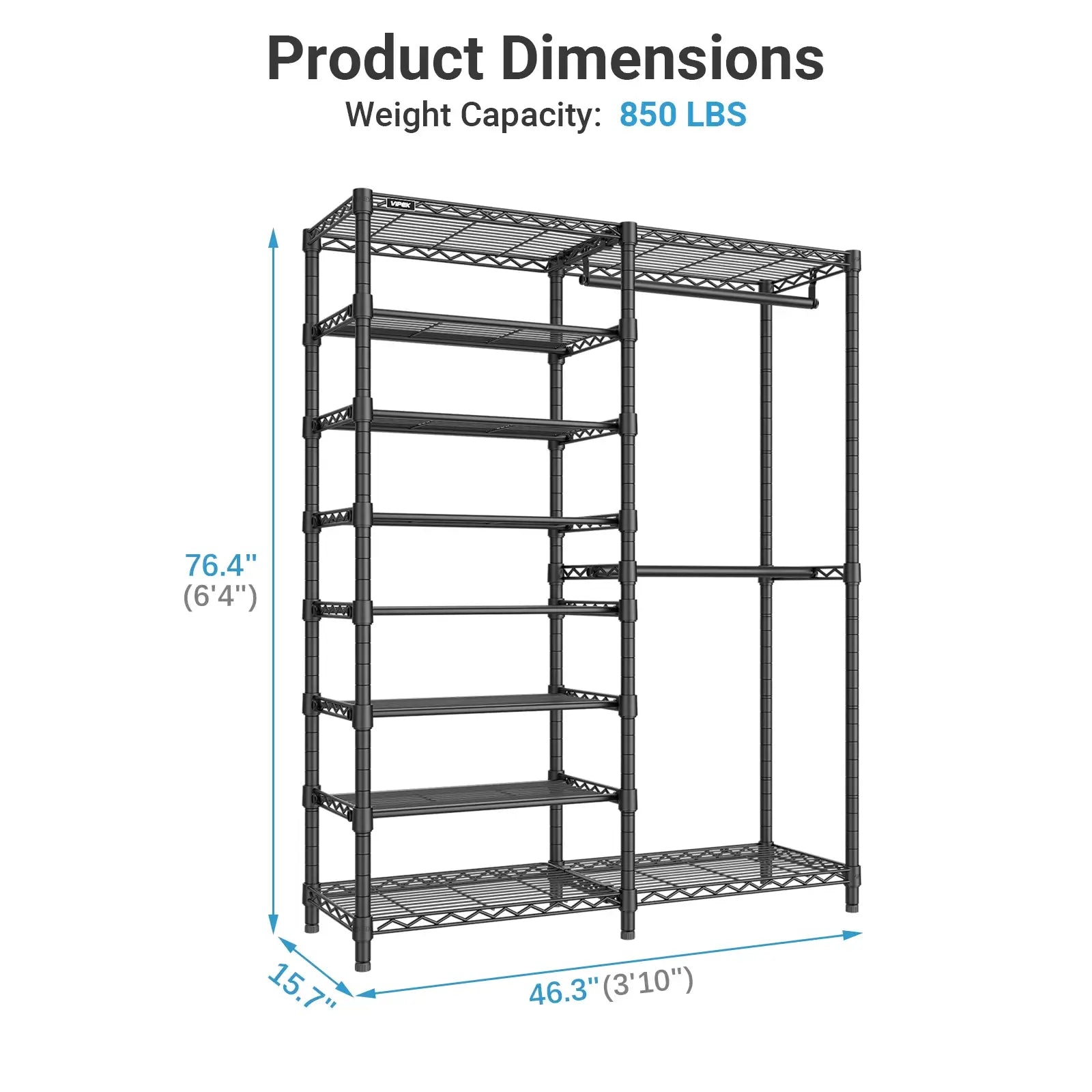 VIPEK S2 Clothes Rack with Shoe Storage