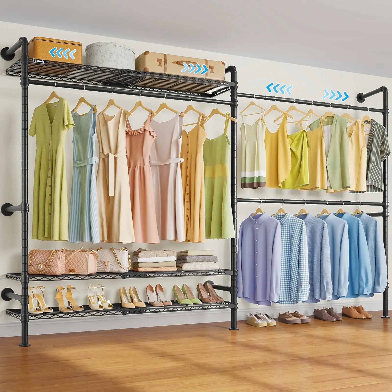 Timate F2 Pro Wall Mounted Expandable Clothes Rack