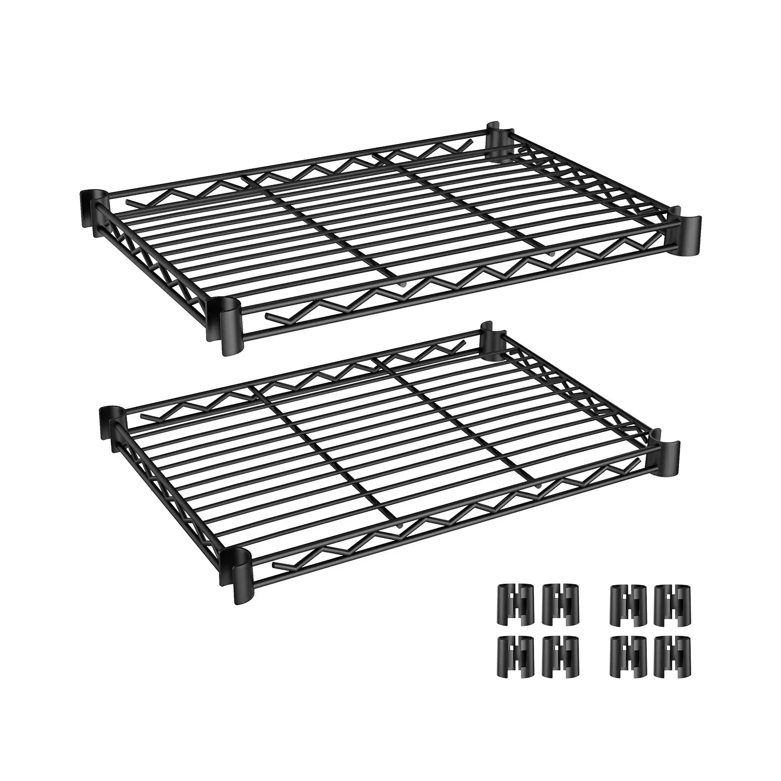 VIPEK 19.5" x 15.7" Shelf for V40, V60, V70 Clothes Rack, 2Pack, Black