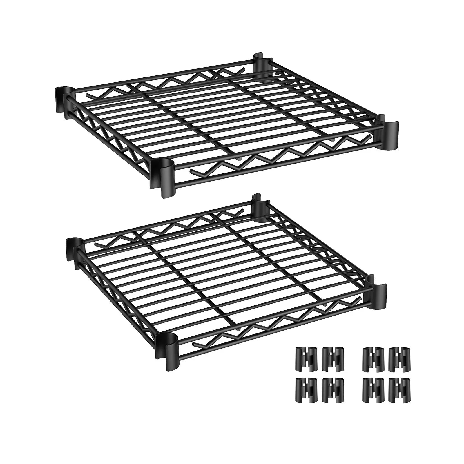 VIPEK 15.7" x 15.7" Shelf for V2, V6, V6 Plus, V6 X, V50, X2, X3, X5, X20, X30 Clothes Rack, 2Pack, Black