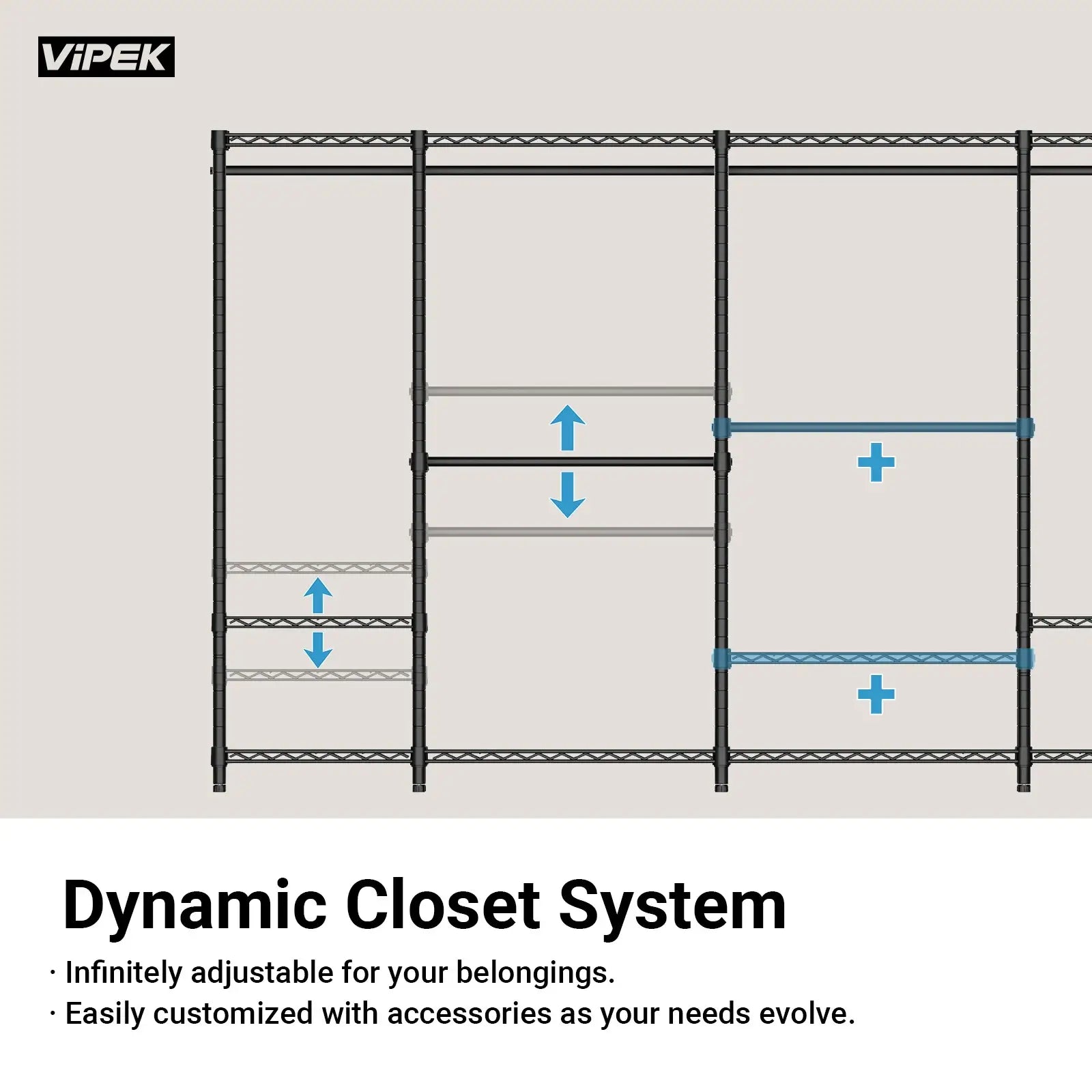 VIPEK S3 Clothes Rack with Shoe Storage