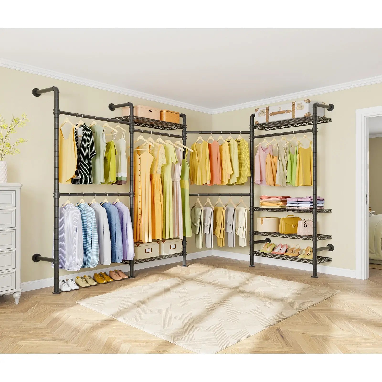 Timate L4 Wall Mounted Expandable Clothes Rack