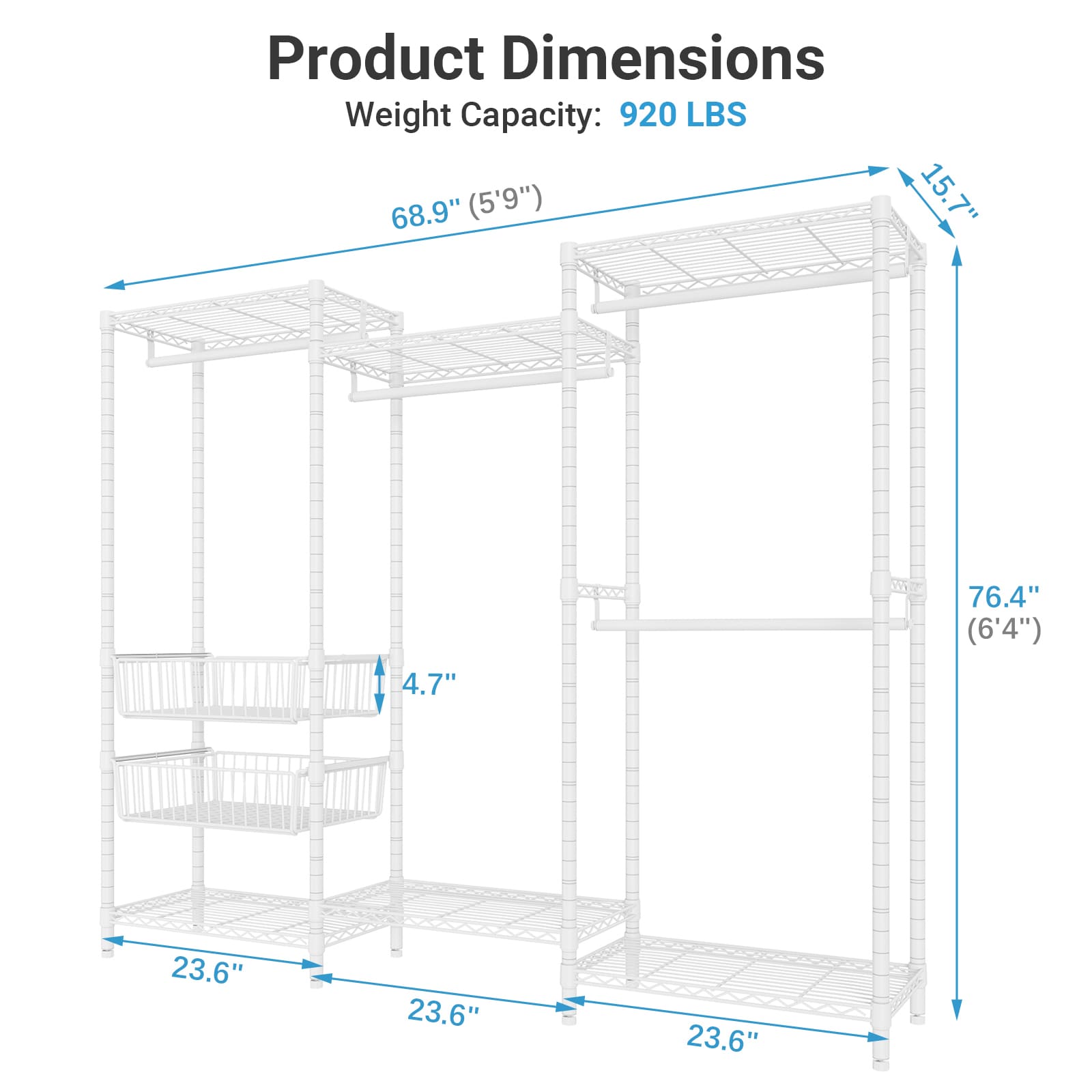 VIPEK V10 Clothes Rack