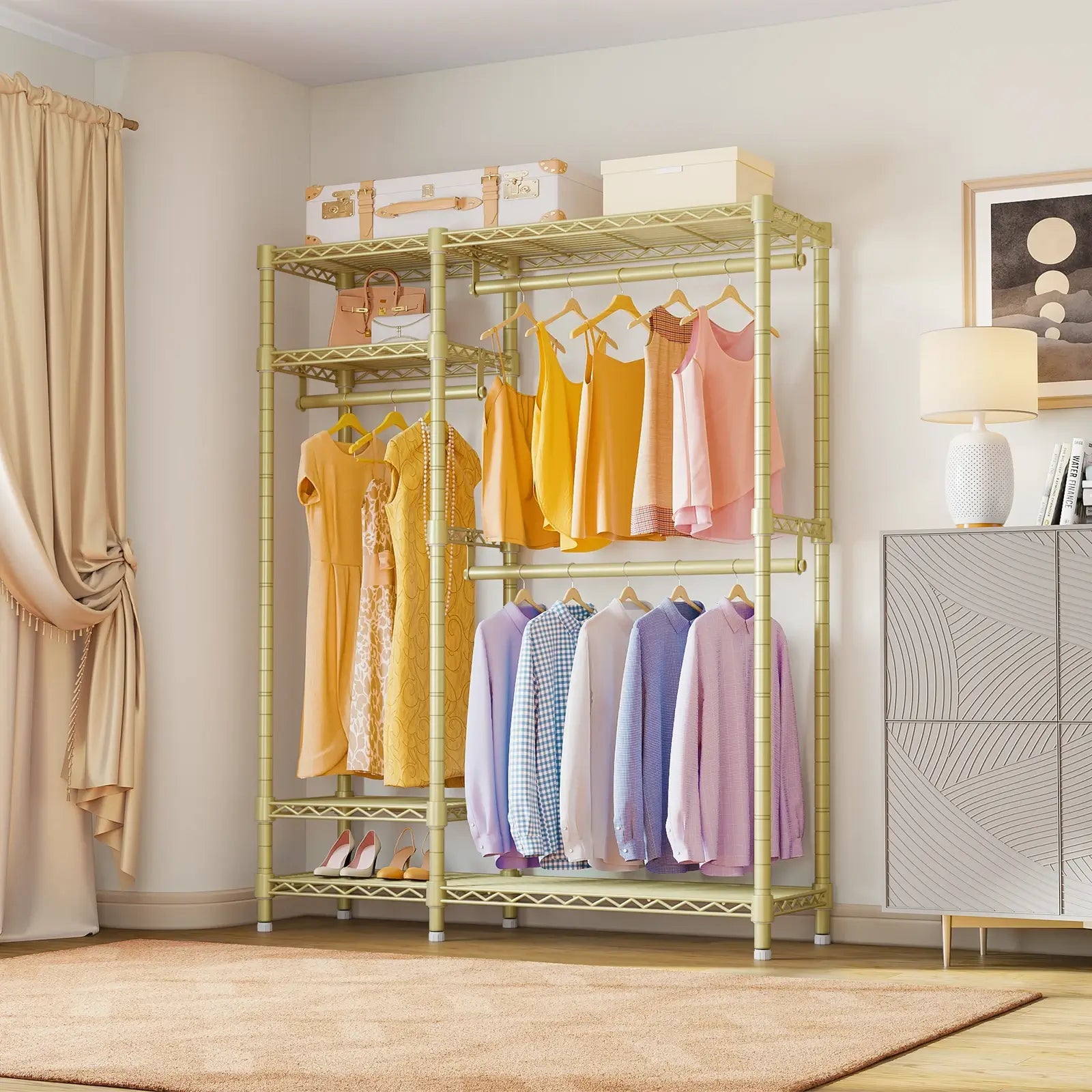 VIPEK V2 Clothes Rack, Gold