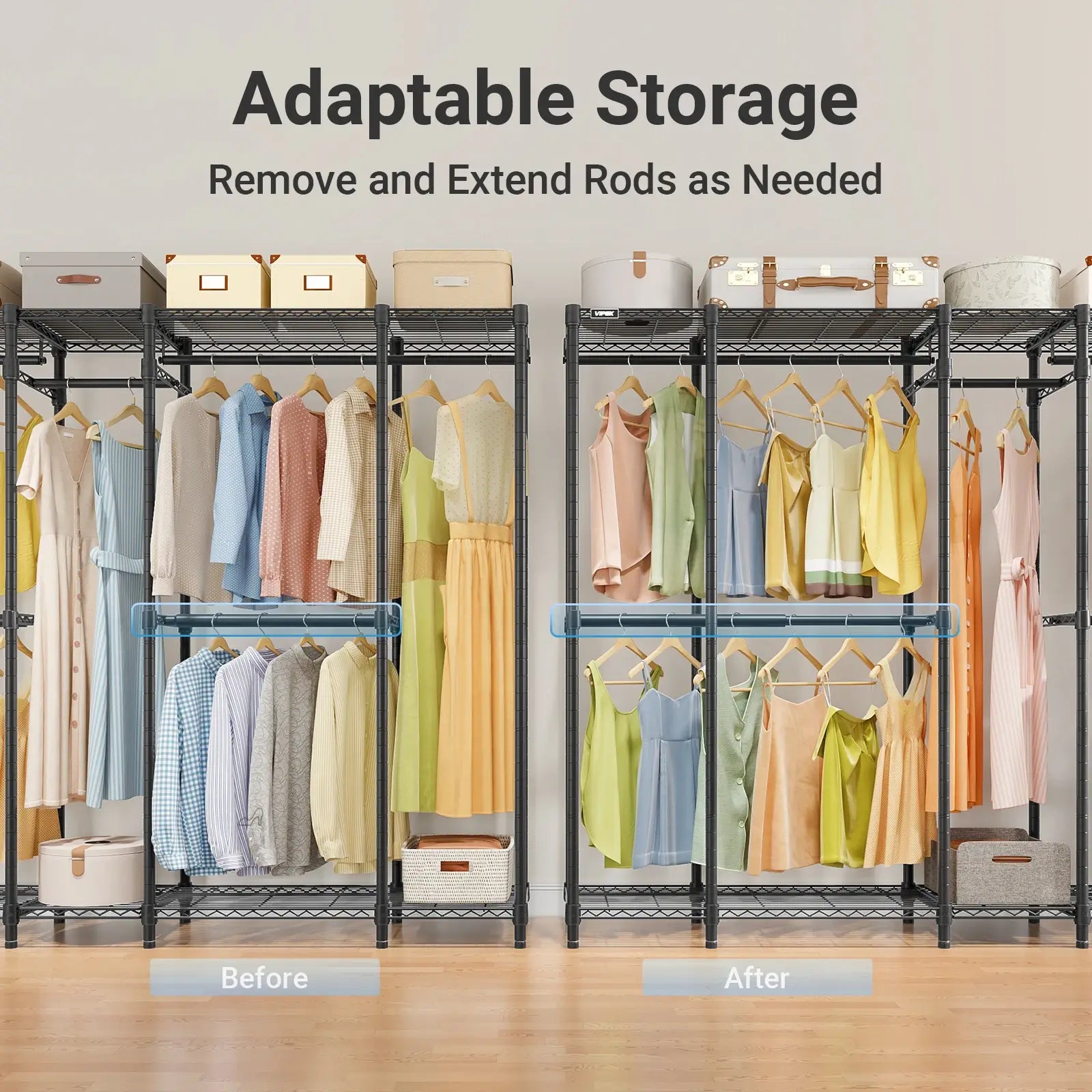 VIPEK V50 Basic Expandable Clothes Rack