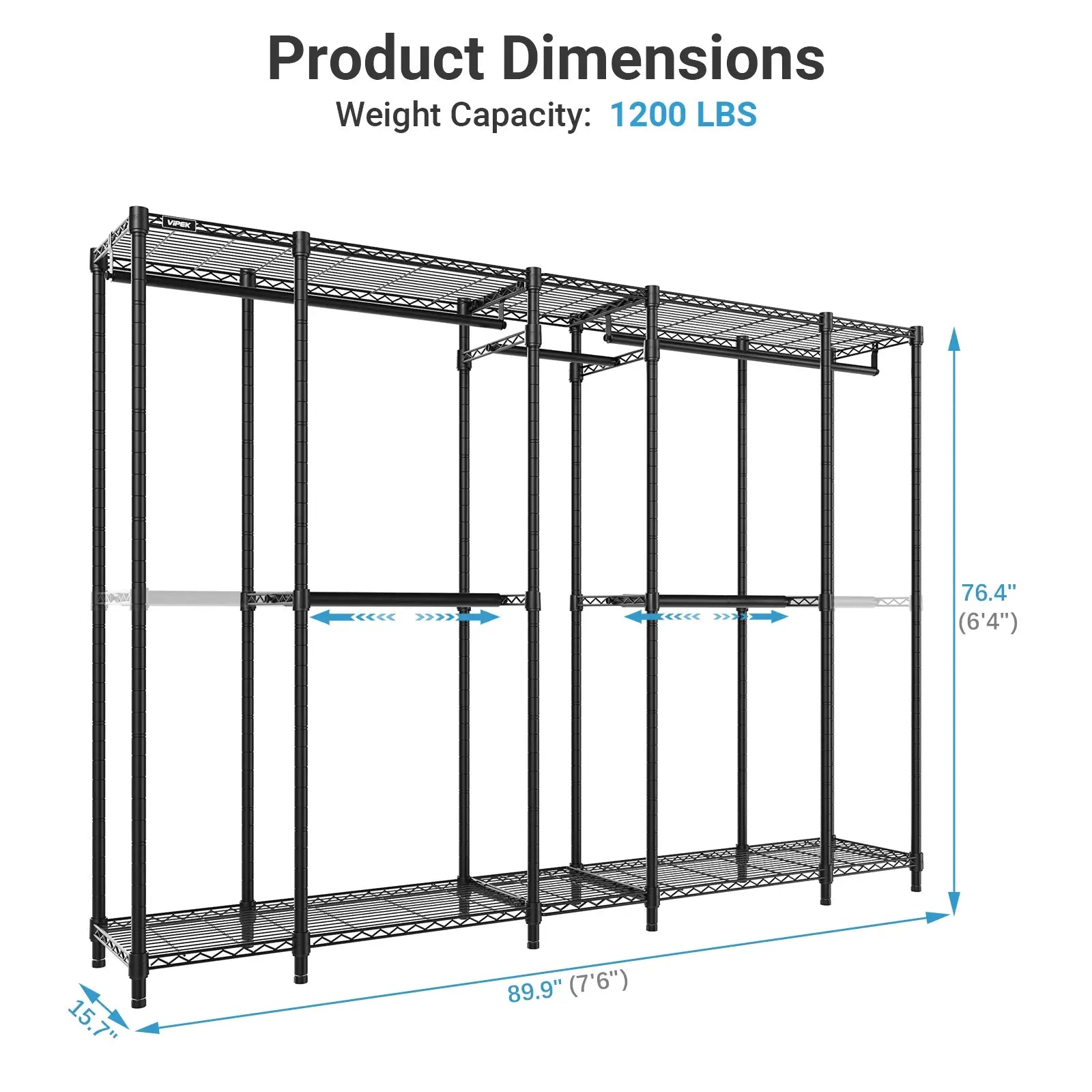VIPEK V50 Basic Expandable Clothes Rack