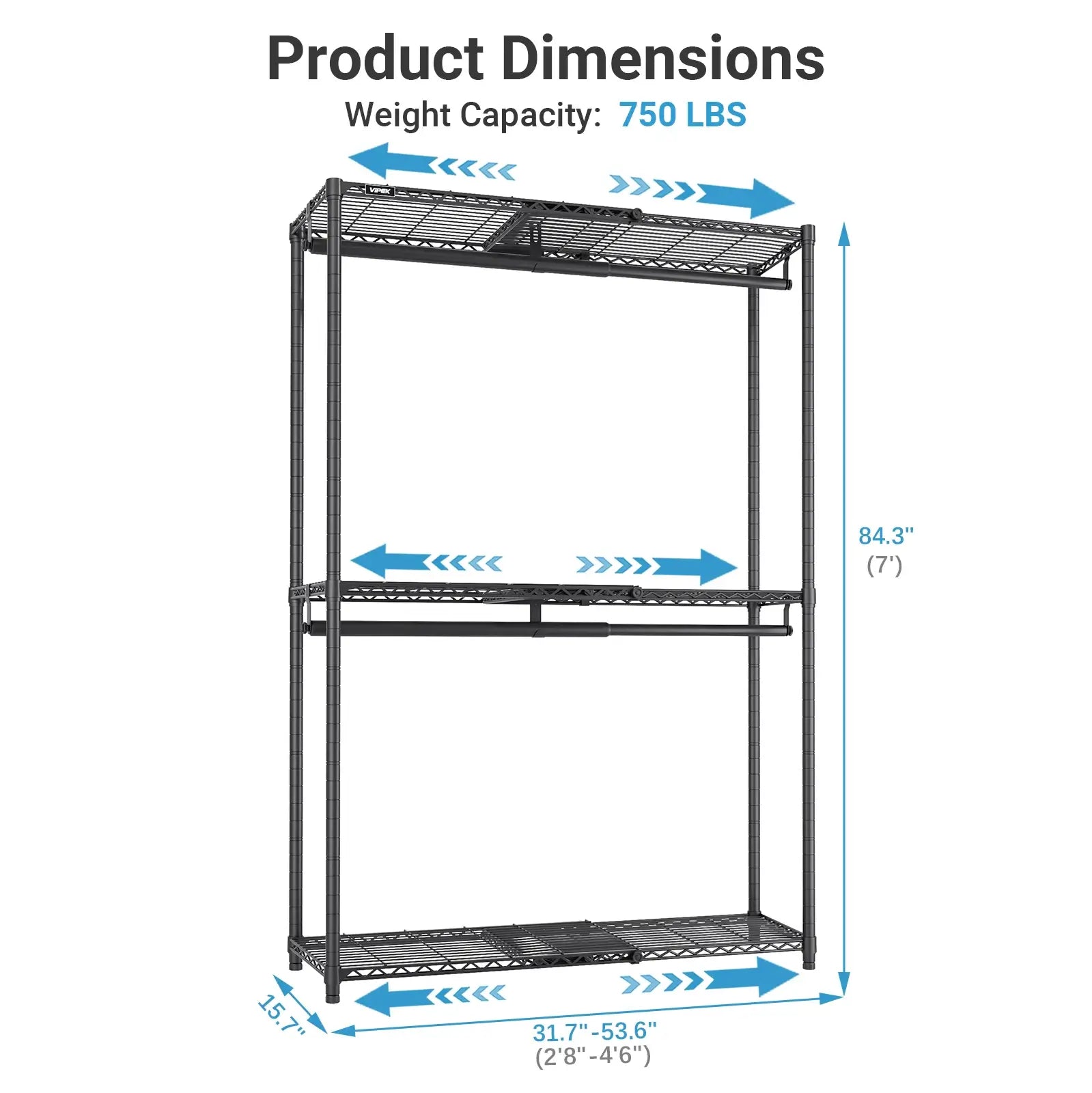 VIPEK X1 Max Expandable Clothes Rack